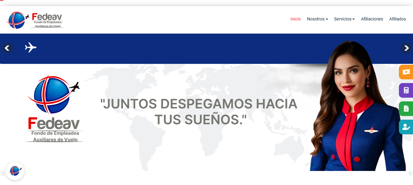 Sitio web autoadministrable para Fondo de empleados